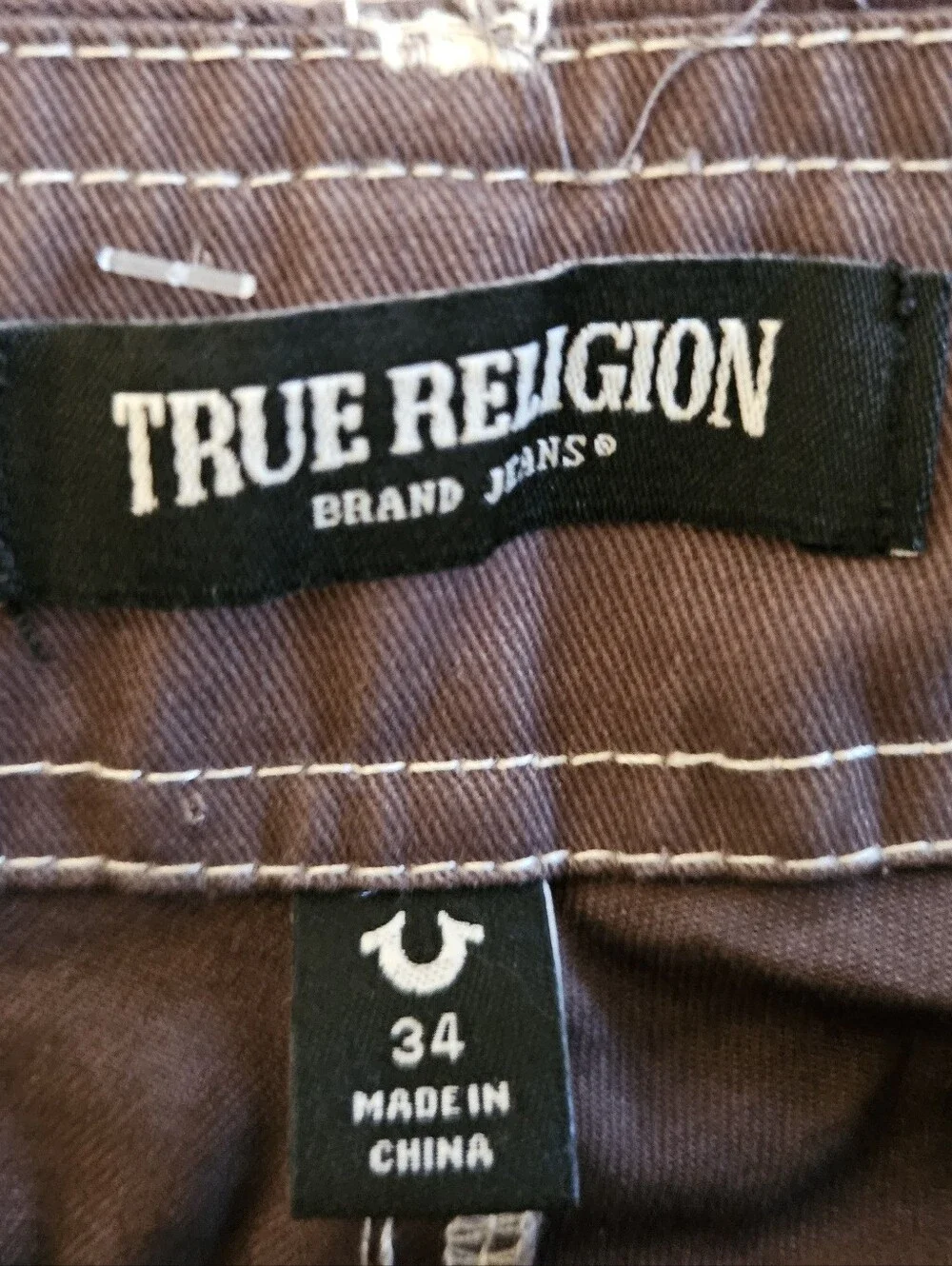 True Religion Bracken Men’s Chocolate Brown Cargo Pants 34x32 NWT - $164
